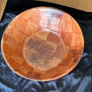 Vintage Formosa Bamboo weaved salad Bowl